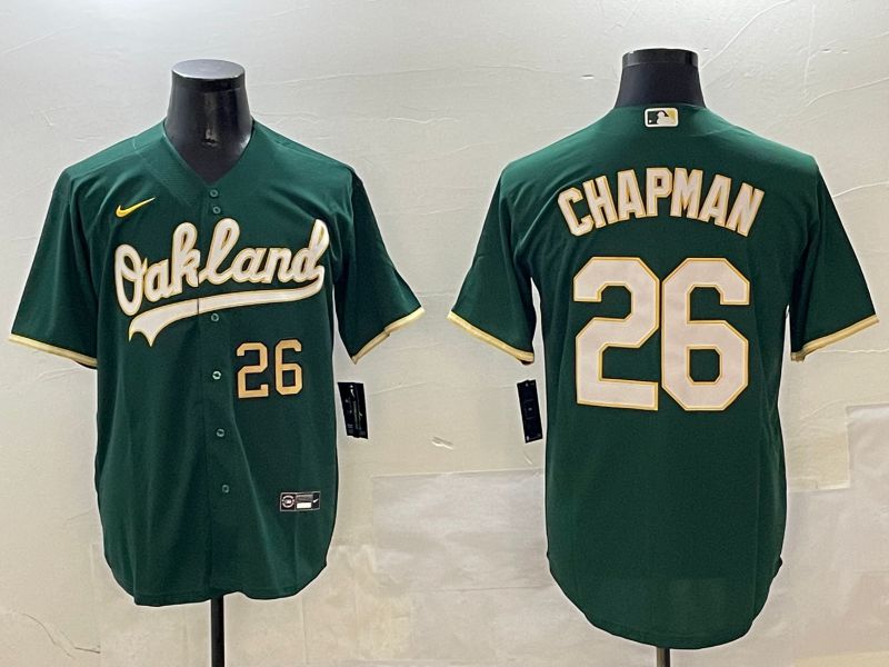 Men Oakland Athletics #26 Chapman Green Game 2025 Nike MLB Jersey style 5->minnesota twins->MLB Jersey